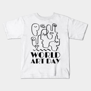 World Art Day Kids T-Shirt